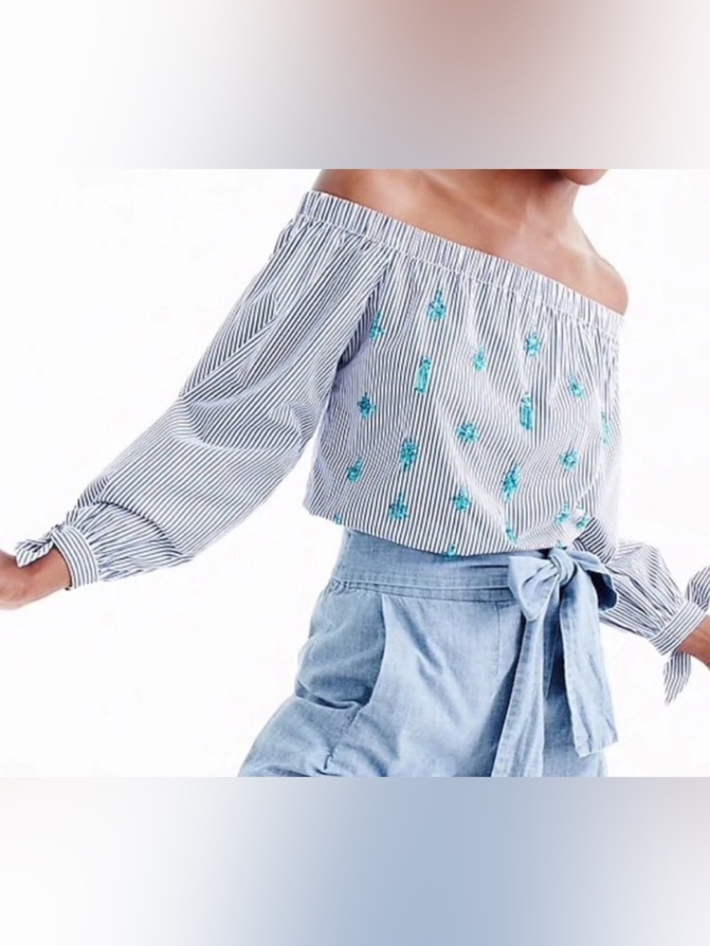 J. Crew Off-the-shoulder blouse Size 0